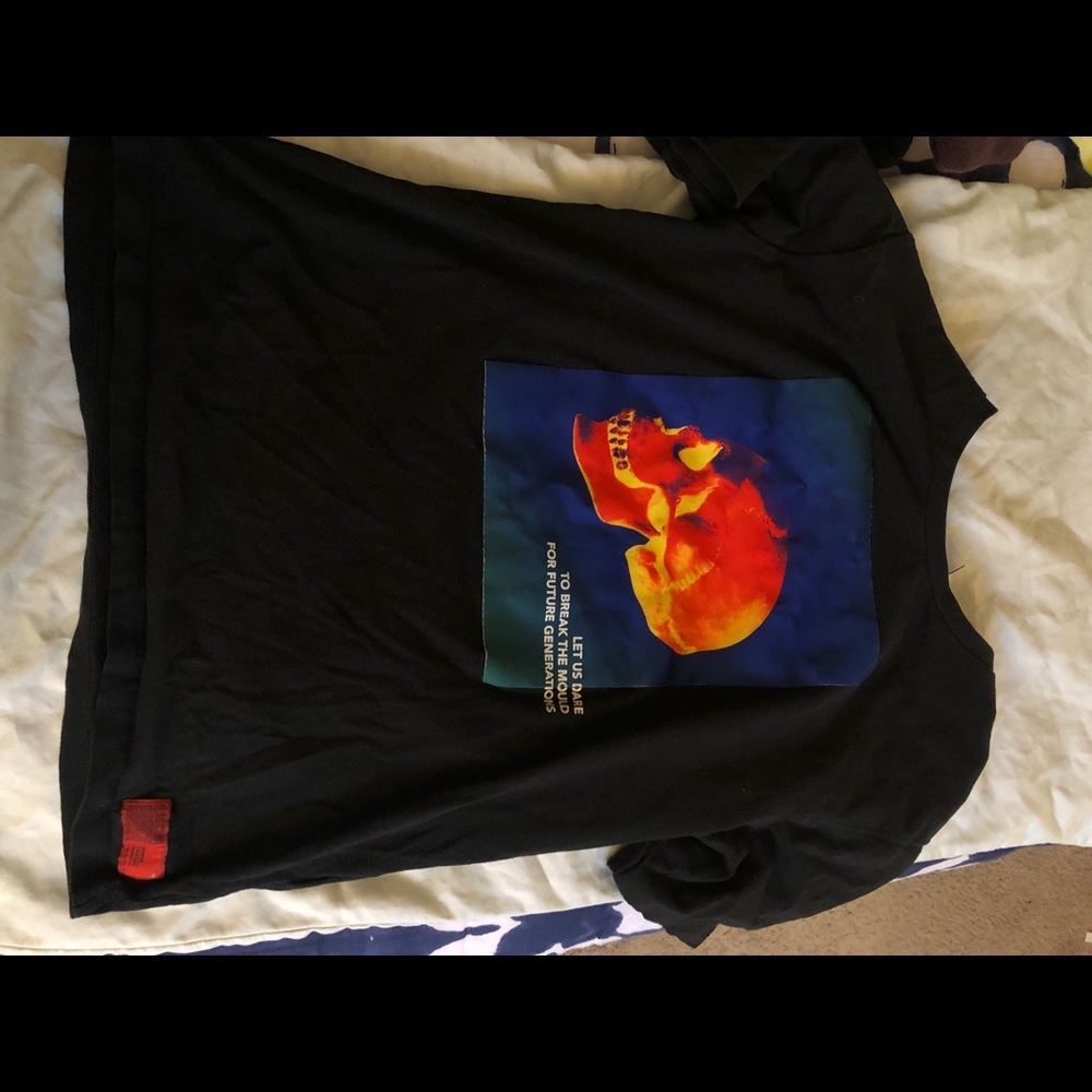 Zara Men’s Skull Infrared T Shirt